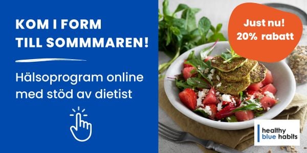 Banner Healthy blue habits Sommarkampanj 23