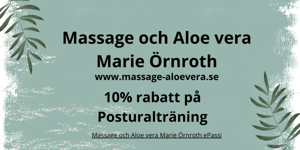 Massage och Aloe vera Marie Örnroth