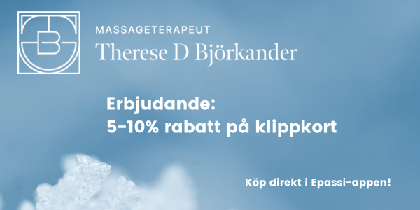 Massageterapeut Therese D Björkander