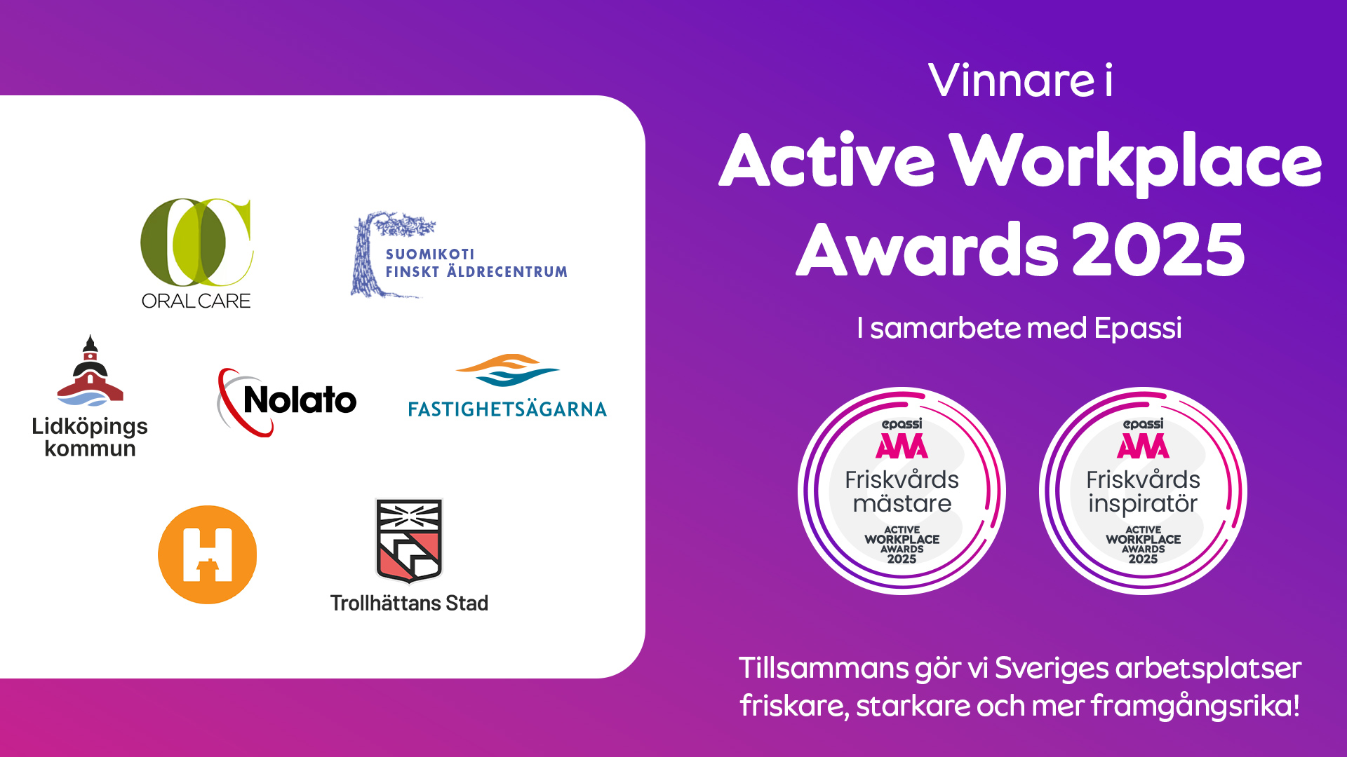 Arbetsgivarna som är bäst på friskvård - de toppar listan.