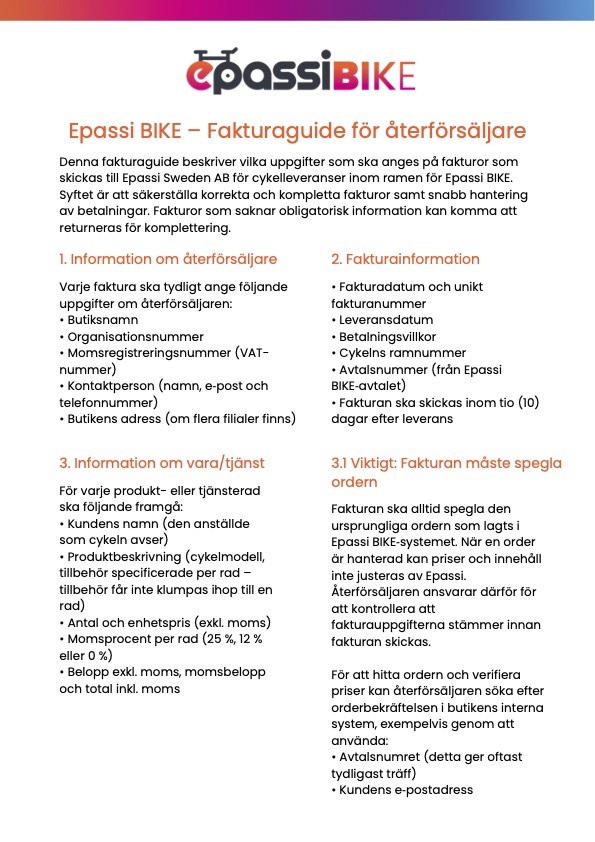 EpassiBIKEguide för cykelpartners