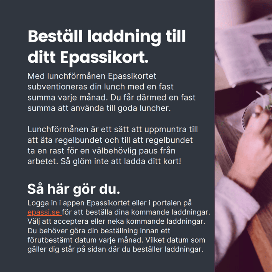Infoblad till anställda – Beställ laddning Epassiportal